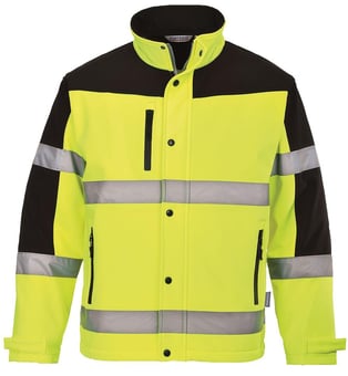 picture of Portwest - Yellow Two Tone Softshell Jacket (3L) - PW-S429YER
