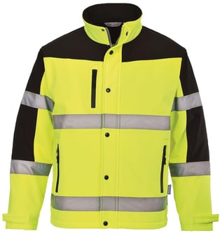 Picture of Portwest - Yellow Two Tone Softshell Jacket (3L) - PW-S429YER