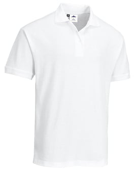 picture of Portwest - Naples Polycotton Polo Shirt - White - PW-B210WHR