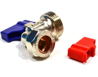 picture of Angled 15mm x 3/4" BSP Appliance Stop Valve - CTRN-CI-PA107P