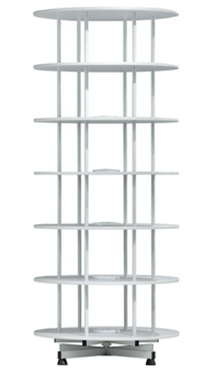 picture of BiGDUG Rotary Filing System - 6 Shelves - Height 2390mm - 144 Folders - [BDU-KKRFS86G] - (LP)