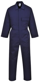 picture of Portwest Standard Coverall - Regular Leg - Navy Blue - PW-2802NAR