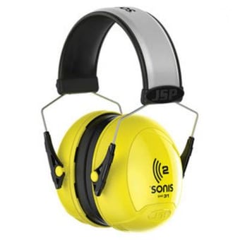Picture of Jsp Sonis 2 Extra Visibility Adjustable Ear Defenders SNR 31 - [JS-AEB020-0B1-C00]