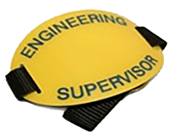 picture of Acrylic Arm Badge With FABRIC Strap - "Engineering Supervisor" - [SR-RW19225]
