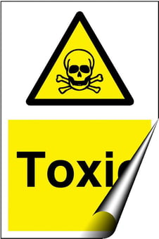picture of Toxic Sign - 200 x 300Hmm - Self Adhesive Vinyl - [AS-WA154-SAV]