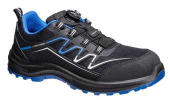 picture of Portwest FT32 Composite KPU and Mesh Safety Trainer - Black/Blue - S1PS ESD SR FO - PW-FT32BKB