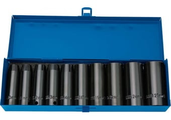 Picture of Draper HI-TORQ Metric Deep Impact Socket Set  - 1/2" - 10 Piece - [DO-38369]