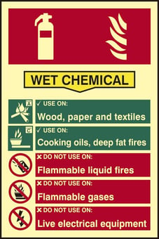 Picture of Spectrum Fire Extinguisher Composite - Wet Chemical - PHS 200 x 300mm - [SCXO-CI-17165]