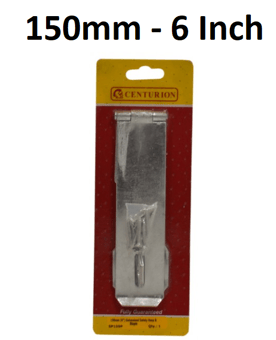 picture of BZP Safety Hasp & Staple - 150mm (6") - Single - [CI-SP109P]