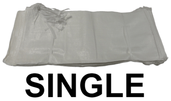 picture of Standard Woven PP Sandbag - Unfilled - Sold as SINGLE - 33 x 79 cm - [JD-PPSB01]