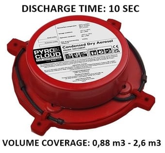 picture of Firechief - PyroCloud SSS12004T Condensed Dry Aerosol - T Model - Built-in Thermocord - [HS-141-1003] - (LP)