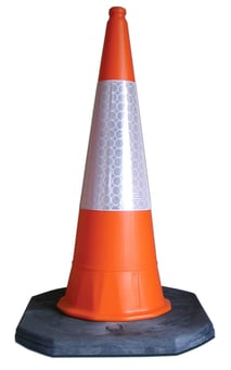 picture of ProSolve 1m Thermoplastic Traffic Cone - [PV-PVTPC1]