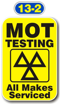 picture of Sign Panels For Wall Mounting - MOT Testing - All Makes Serviced - 750 x 500mm - [PSO-FSB7730-13-2]