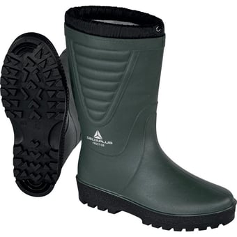 Picture of Delta Plus OB - SRA - Frost PVC Furlined Working Boots - Green-Black - LH-FROSTOB