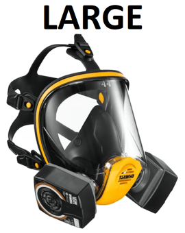 picture of Dewalt Reusable Full Face Mask Respirator with A2P3 Filters Large - [FDC-DXIR1FFMLA2P3]