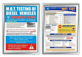 Picture of MOT Poster 2 Pack - Diesels and Test Changes - DTI + MTC - [PSO-TPI-2P]