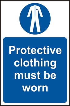 picture of Spectrum Protective clothing must be worn – RPVC 400 x 600mm - SCXO-CI-11425