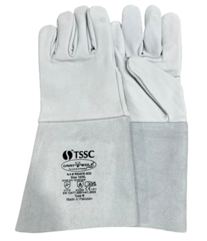 picture of TSSC Graywolf Goatskin Leather Tig Welding Gloves - Size XL/10 - [GRF-RSAFE-932]