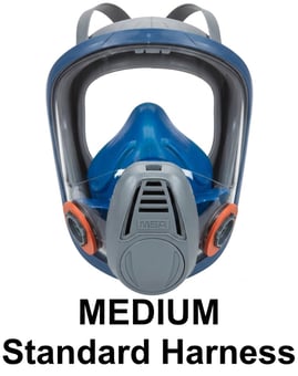 picture of MSA - Advantage 3221 - Full Facepiece Respirator - With Twin Bayonet MSA Connection - Medium - [MS-10027726] - (LP)