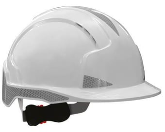 picture of JSP - EVOLite CR2 White Safety Helmet - Wheel Ratchet - Vented - [JS-AJB170-400-100]