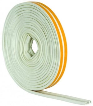 picture of 5m White 'P' Profile Longlife Foam Draught Excluders - [CI-G73201]