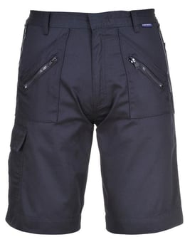 picture of Portwest - Navy Blue Action Shorts - Kingsmill 245g - 50+ UPF Rated Fabric to Block 98% of UV Rays - PW-S889NAR