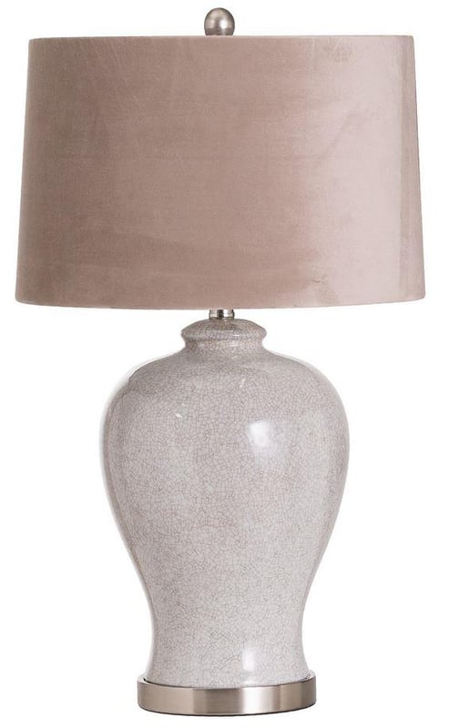 picture of Hill Interiors Hadley Ceramic Table Lamp With Natural Shade - [PRMH-HI-20704] 