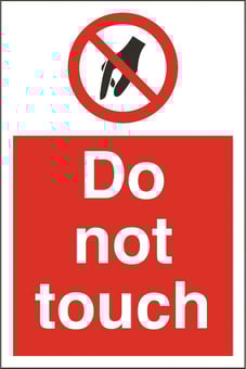 Picture of Do Not Touch Sign - 200 x 300Hmm - Rigid Plastic - [AS-EC45-RP]