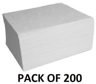 picture of Hyde Park HUG Oil-Only Absorbent Pads - Pack of 200 - [HPE-HOP137]