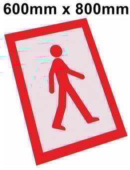 picture of ProSolve Walking Man Stencil Kit - 600mm x 800mm - [PV-SKWM36]