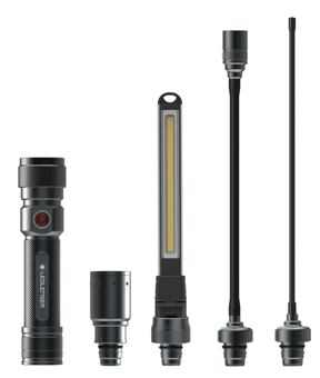 picture of Ledlenser Workers Friend Rechargeable Inspection Light - 4-in-1 Quick Connect - [LDL-502136]