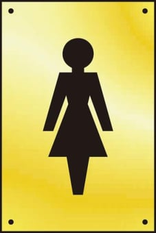 picture of Spectrum Ladies graphic door plate – PB 100 x 150mm - SCXO-CI-2430-1 - (DISC-X)