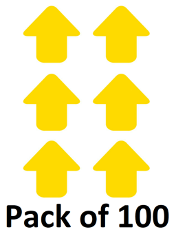 picture of Yellow Arrows - R9 Floor Signals - 90 x 90mm - Pack of 100 - [CI-16048]