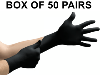 picture of Ansell 93-852 Microflex Disposable Nitrile Exam Gloves - Box of 50 Pairs - AN-93-852