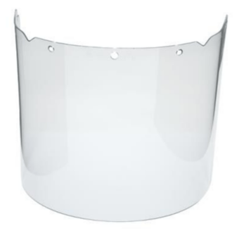 Picture of MSA V-Gard Propionate Molded Visor Clear 203 x 432 x 2.5mm - [MS-10115855]