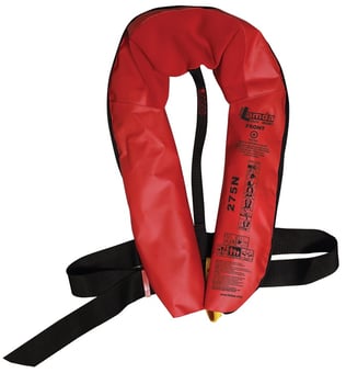 picture of Lalizas Inflatable Lifejacket Lamda - Auto 275N w/ Zipper - SOLAS/MED-MER - Adult - [LZ-712162] - (LP)