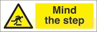 picture of Mind the Step Sign - 300 x 100Hmm - Rigid Plastic - [AS-WA54-RP]