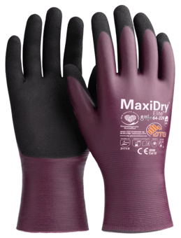 picture of MaxiDry Elite 64-226 Drivers Style Knitwrist Gloves - Purple/Black - Pair - ATG-64-226
