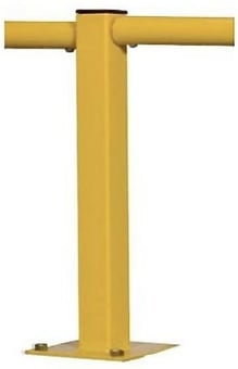 picture of QMP Round Tube Rail Barrier - Single Barrier - Standard Post - H.500mm - [QM-RBSRBRSX500Y]