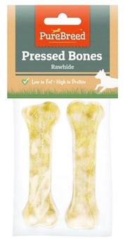 picture of Pure Breed Rawhide Pressed Dog Bones 2 Pack - [PD-O319638]