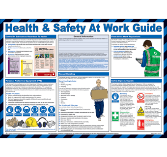 Picture of Health And Safety At Work Guide Poster - 590 x 420Hmm - [SA-A607]