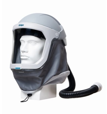 Picture of Drager X-Plore 8000 White Helmet with Polycarbonate Visor - [BL-750580]