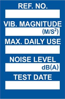 picture of Vibration Control Mini Tag Insert – Blue (Pack of 20) – [SCXO-CI-TG63B]