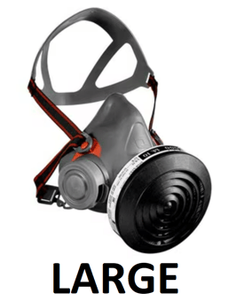 picture of 3M Reusable Half Face Mask and P3 Particulate Filter Kit - Large - [3M-HF-3031]