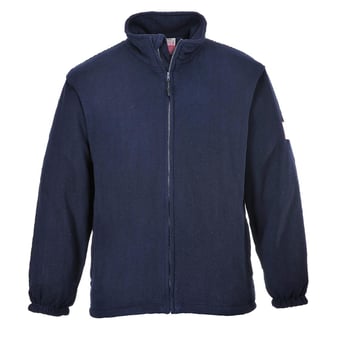 picture of Portwest - Navy Blue Flame Resistant Anti Static Fleece - [PW-FR30NAR]