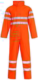 picture of Hi-Vis Orange Storm-Flex® PU Coverall - Reg Leg Length 31 inches - ST-19181