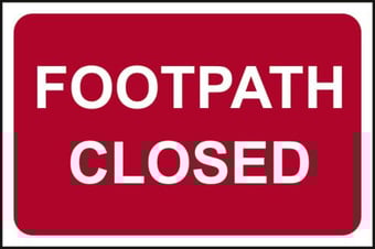 Picture of Spectrum Footpath Closed - RPVC 600 x 450mm - [SCXO-CI-14603]
