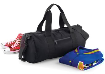 picture of BagBase Original Barrel Bag - Black/Black - [BT-BG140-BLKBLK]