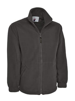 Picture of Uneek Premium Full Zip Micro Charcoal Grey Fleece Jacket - UN-UC601-CHAR