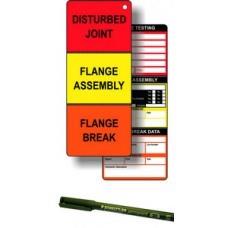 Picture of Flange Tag Kit (50 inserts, 1 pen) - [SCXO-CI-TG07K]